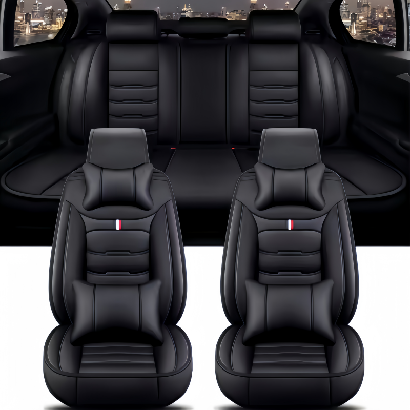 Sitzbezüge Pu-Leder Autositzbe – Leather Car Seat Covers Full Set Universal Bewertung und Preis