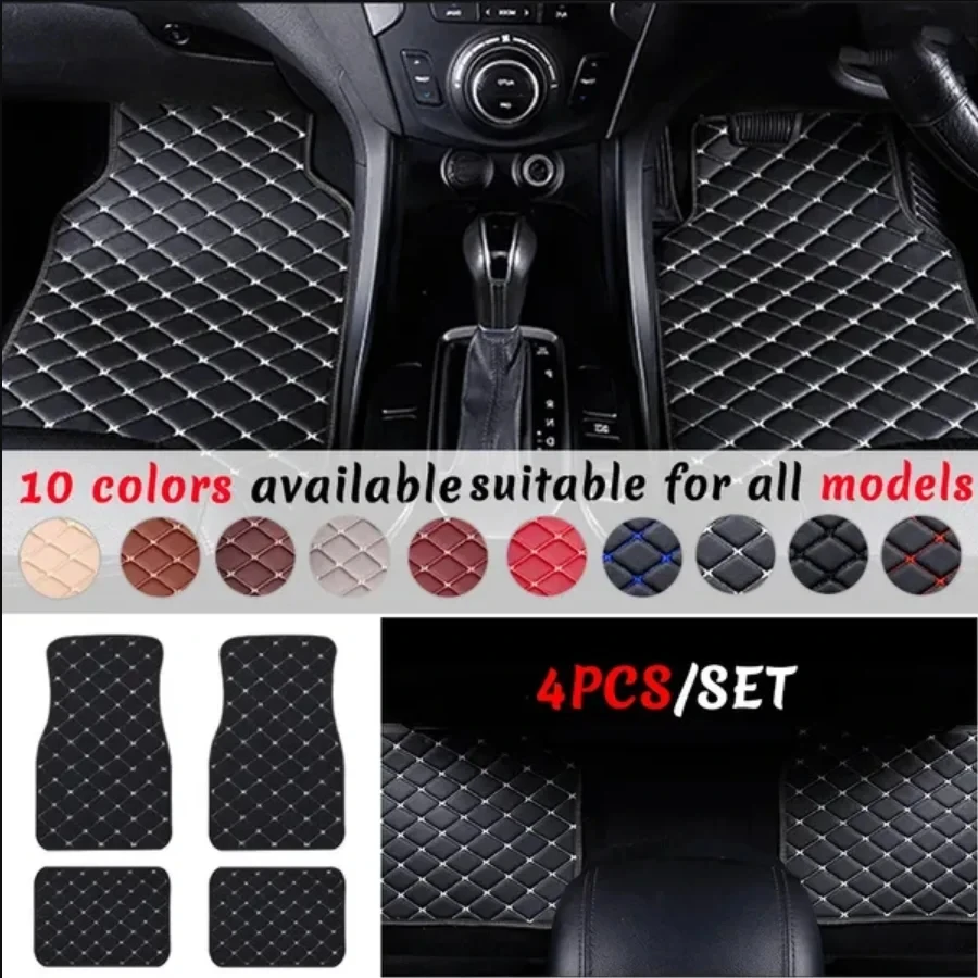 Auto Fußmatten 4PCS Universal – Car Floor Mats Universal Waterproof Leather Bewertung und Preis