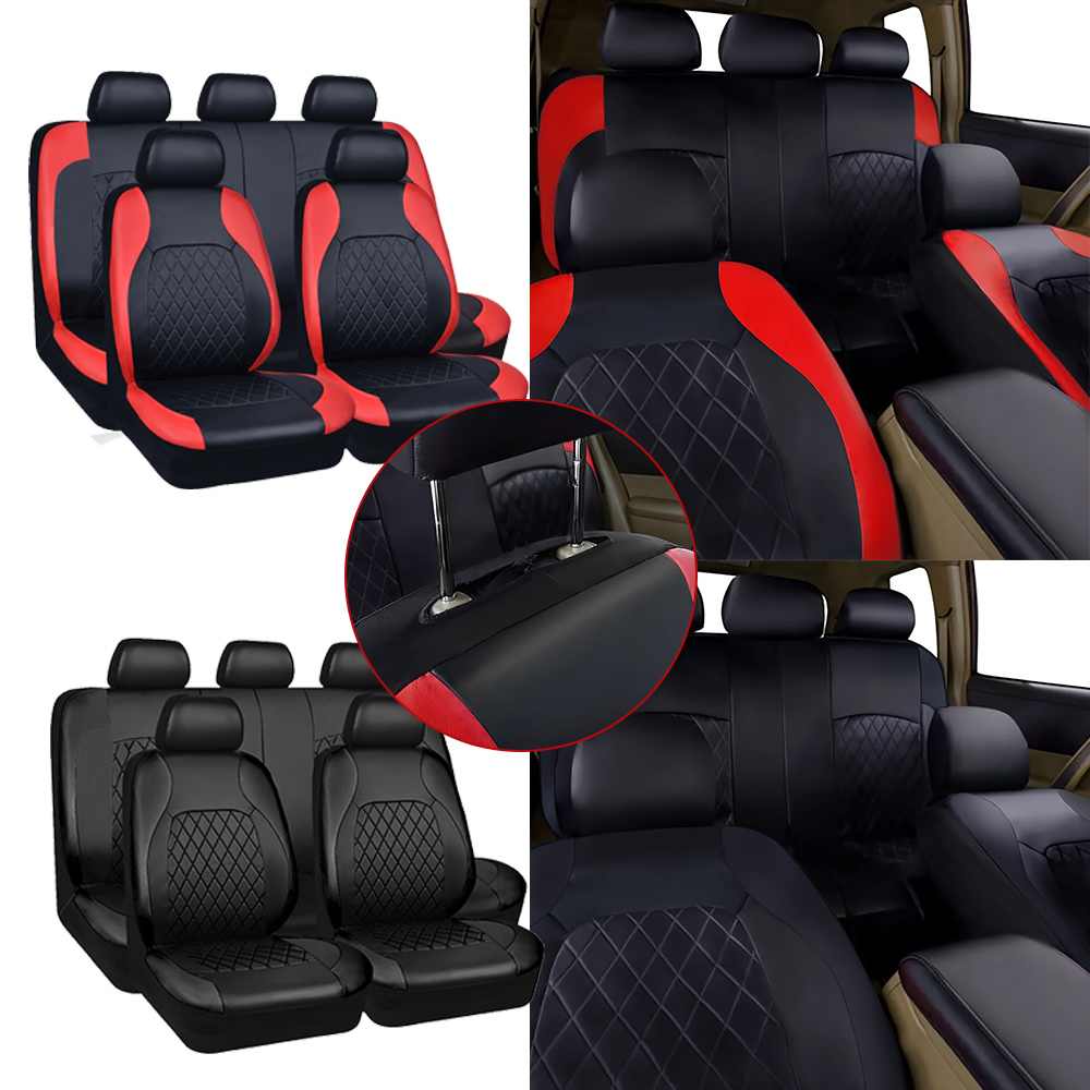 Neue Autositzbezüge Gestepptes – Leather Car Seat Covers Full Set Universal Bewertung und Preis