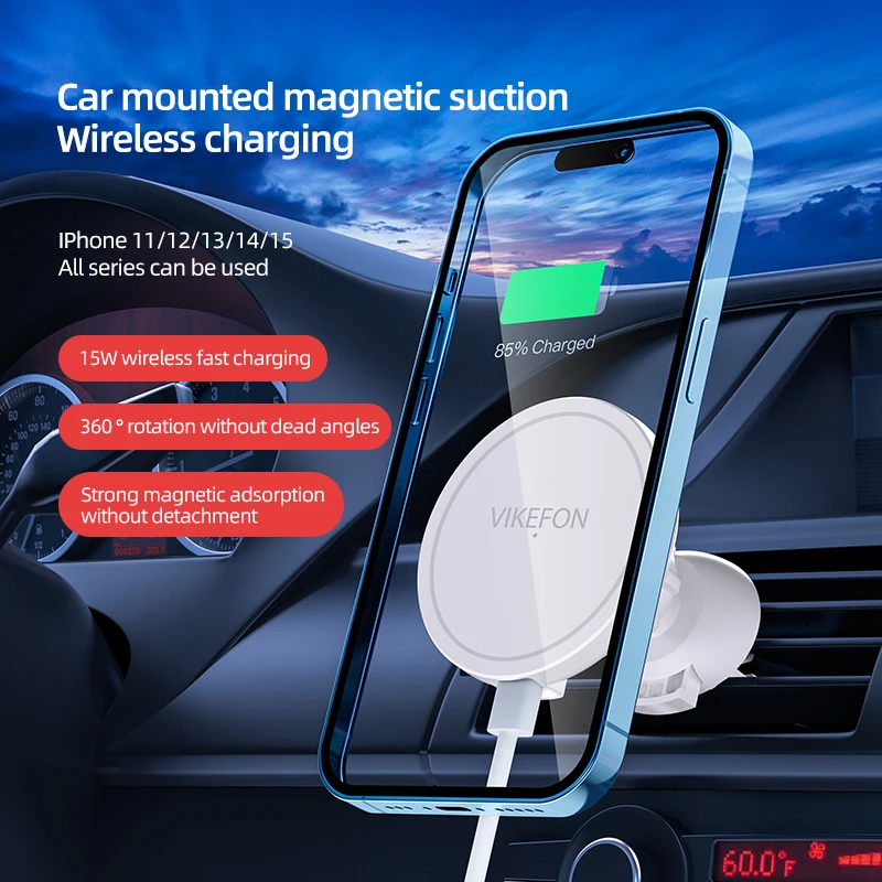 VIKEFON Magnetisches kabellose – Wireless Car Charger Mount Fast Charging Bewertung und Preis