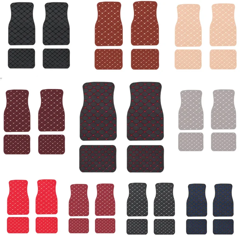 Auto Fußmatten 4PCS Universal  – Car Floor Mats Universal Waterproof Leather Bewertung und Preis